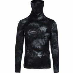 Black And Grey 'Xenos' Masked Sweater
