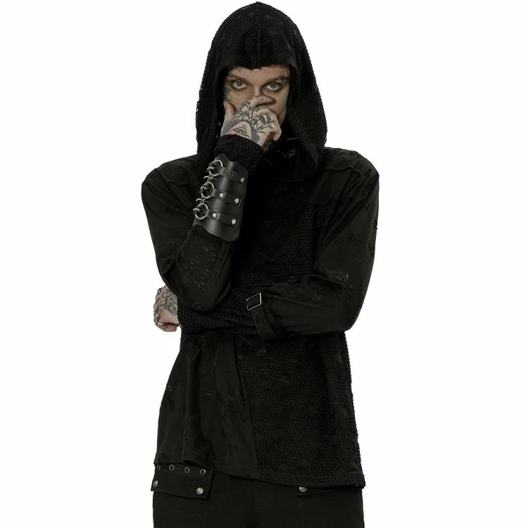 Black 'Cynfael' Hoodie - Image 4