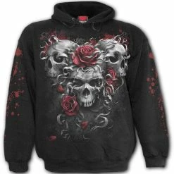 Black 'Skulls N' Roses' Kids Hoody