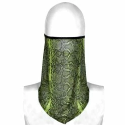 Fluorescent Green 'Serpentine' Scarf